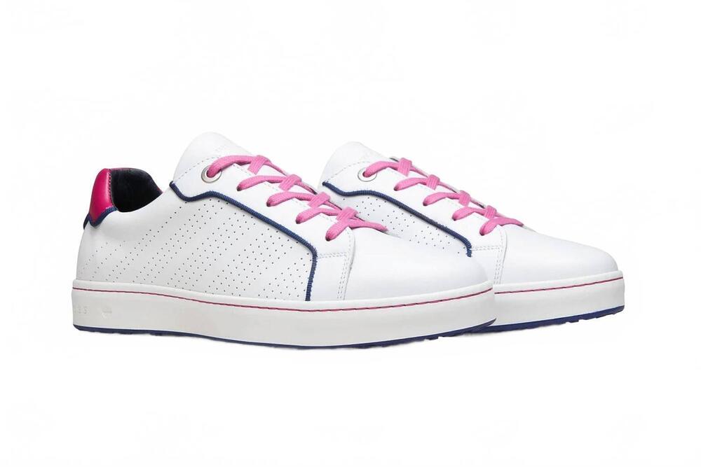 NEW ROYAL ALBARTROSS women's hampton golf shoe in white/fuschia